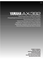 Yamaha AX-392-Owners-Manual